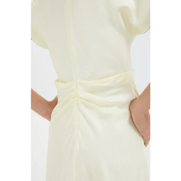 OROTON Lemon Zest Fringe Lace Dress Size 10 NWT Retail $640 Tuckernuck - Picture 6 of 6